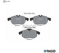 PAGID T1234N Brake pad set