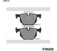PAGID T1237N Brake pad set