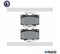 PAGID T1241N Brake pad set