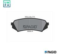 PAGID T1243N Brake pad set