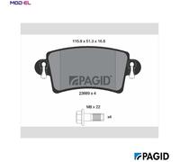 BRAKE PAD SET DISC BRAKE T1246N FOR RENAULT MASTER/II/Platform/Chassis/Van/Bus
