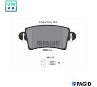 BRAKE PAD SET DISC BRAKE T1246N FOR RENAULT MASTER/II/Platform/Chassis/Van/Bus