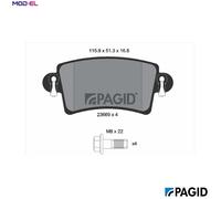BRAKE PAD SET DISC BRAKE T1246N FOR RENAULT MASTER/II/Platform/Chassis/Van/Bus