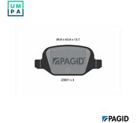 PAGID T1260N Brake pad set