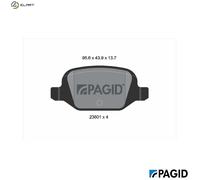PAGID T1260N Brake pad set