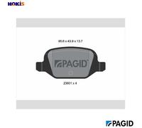 PAGID T1260N Brake pad set