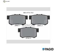 PAGID T1263N Brake pad set