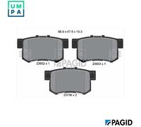 BRAKE PAD SET DISC BRAKE T1263N FOR ACURA HONDA FR-V JAZZ/II CR-V CIVIC/VII 2.3L