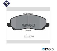 PAGID T1274N Brake pad set
