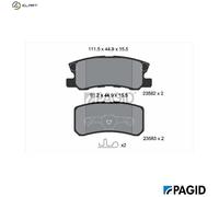 BRAKE PAD SET DISC BRAKE T1276N FOR MITSUBISHI OUTLANDER/II/Van PAJERO/IV/III
