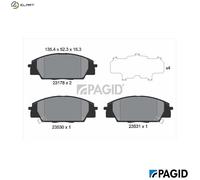 PAGID T1280N Brake pad set