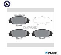 PAGID T1280N Brake pad set