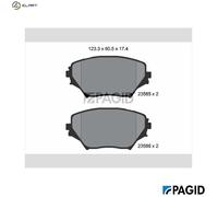 PAGID T1281N Brake pad set