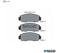 PAGID T1284N Brake pad set