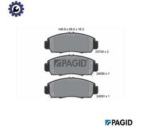 PAGID T1284N Brake pad set