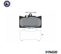 PAGID T1294N Brake pad set