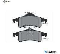 BRAKE PAD SET DISC BRAKE T1297N FOR JEEP GRAND/CHEROKEE/II EPE 2.5L ENC 2.5L