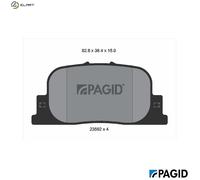 PAGID T1308N Brake pad set