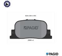 BRAKE PAD SET DISC BRAKE T1308N FOR LEXUS TOYOTA 1MZ-FE 3.0L 6cyl ES5S-FE 2.2L