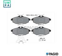 BRAKE PAD SET DISC BRAKE T1324N FOR CITROËN KFV /KFU 1.4L HFX 1.1L 8HZ 1.4L