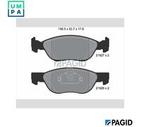 PAGID T1326N Brake pad set