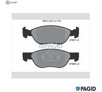 PAGID T1326N Brake pad set