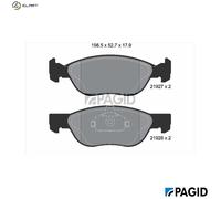 PAGID T1326N Brake pad set