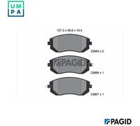 PAGID T1331N Brake pad set