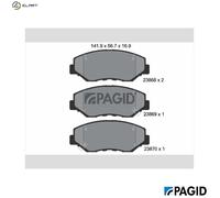PAGID T1333N Brake pad set