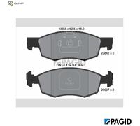 PAGID T1345N Brake pad set