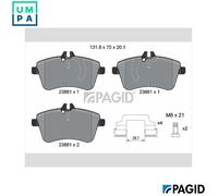 PAGID T1348N Brake pad set