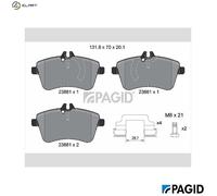 PAGID T1348N Brake pad set