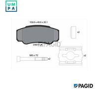 PAGID T1356N Brake pad set