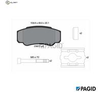 PAGID T1356N Brake pad set