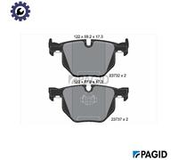 PAGID T1366N Brake pad set