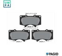 PAGID T1368N Brake pad set