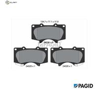 PAGID T1368N Brake pad set