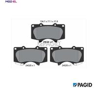 PAGID T1368N Brake pad set