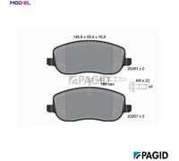 PAGID T1369N Brake pad set