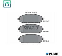 PAGID T1370N Brake pad set