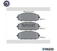 PAGID T1370N Brake pad set