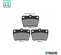 PAGID T1371N Brake pad set