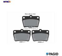 PAGID T1371N Brake pad set