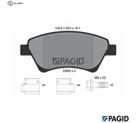 PAGID T1373N Brake pad set