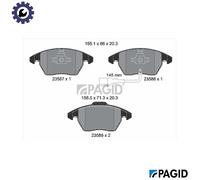 PAGID T1376N Brake pad set
