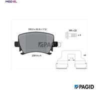 PAGID T1377N Brake pad set