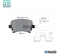 PAGID T1377N Brake pad set