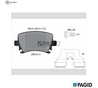 PAGID T1377N Brake pad set