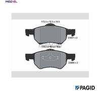 PAGID T1381N Brake pad set