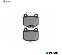 BRAKE PAD SET DISC BRAKE T1386N FOR MITSUBISHI LANCER/VII TOYOTA SUBARU